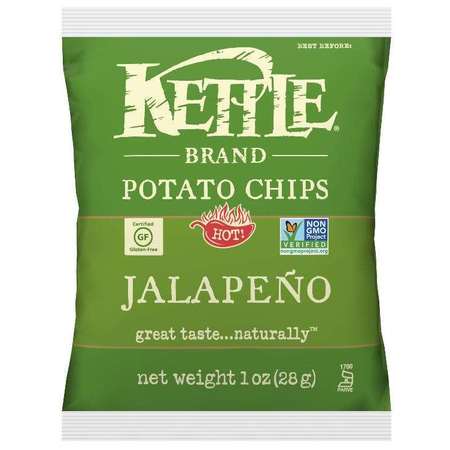 KETTLE FOODS Kettle Potato Chip Jalapeno 1 oz., PK72 109504